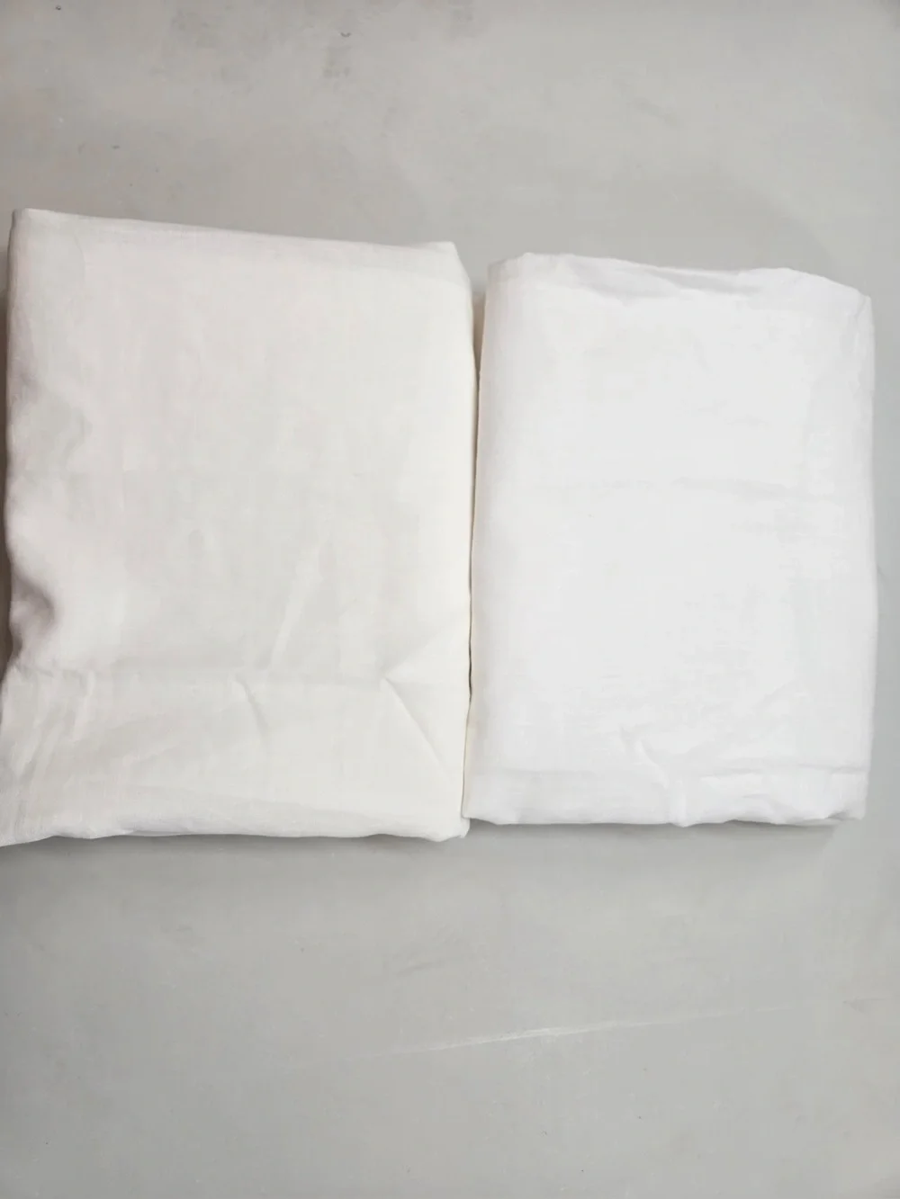 QUINCE Set Of 2 48x84 European Linen Curtains White 0486